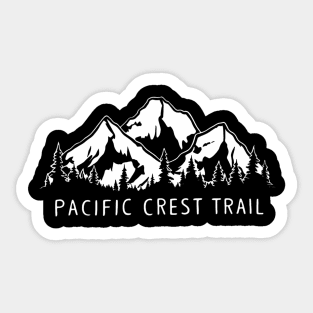 Pacific crest trail,hiking lover black Sticker